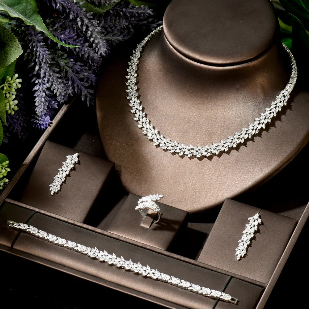 Breathtaking CZ Bridal Jewelry Set