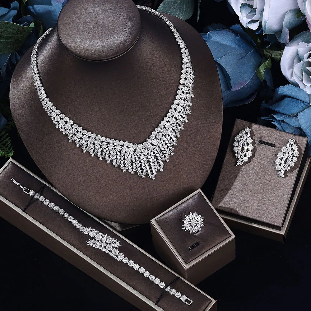 Breathtaking CZ Bridal Jewelry Set