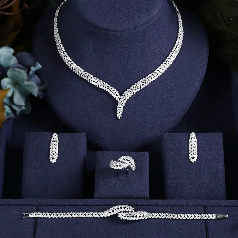 Breathtaking CZ Bridal Jewelry Set