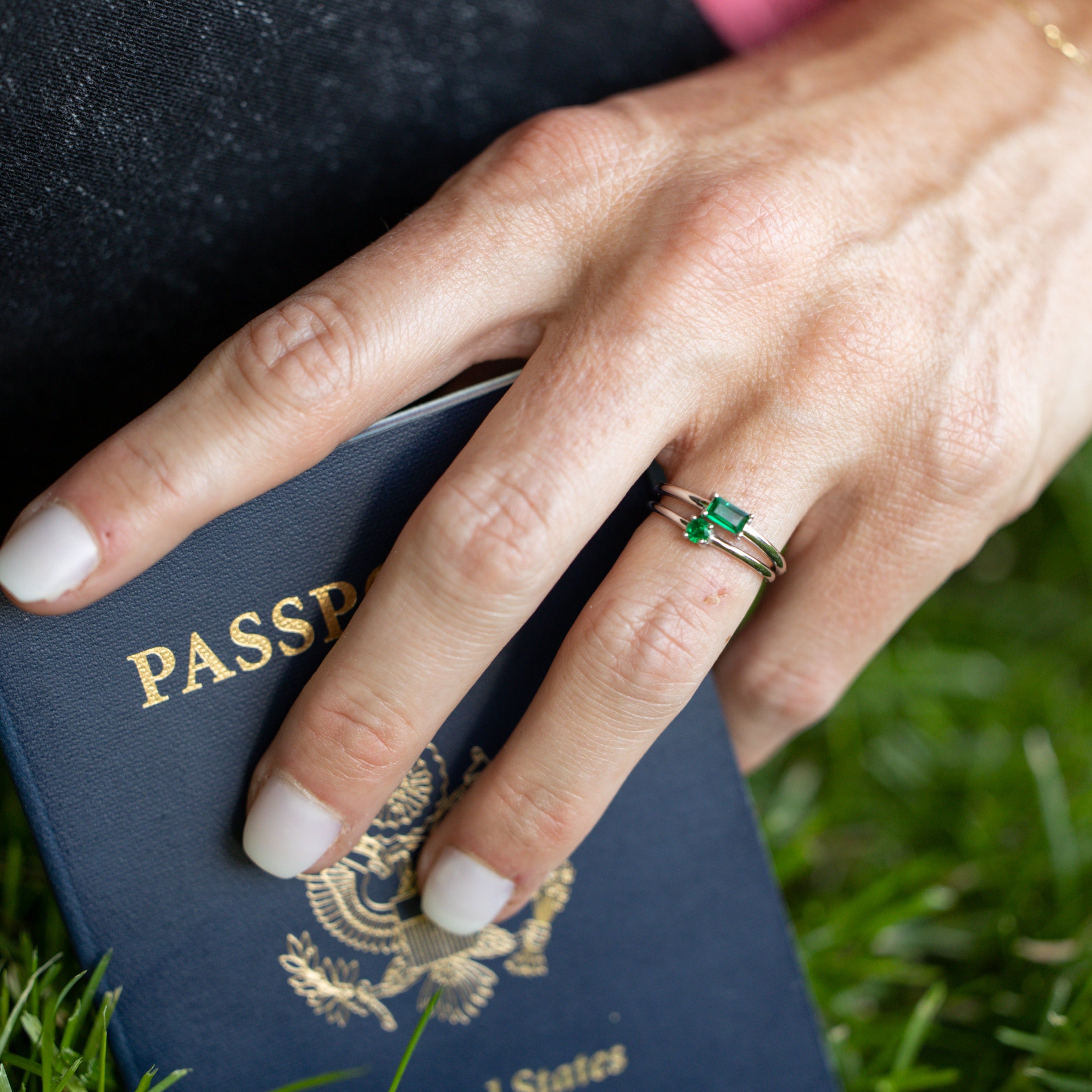 Emerald Round Stackable - Get Ready for St Patty's Day!