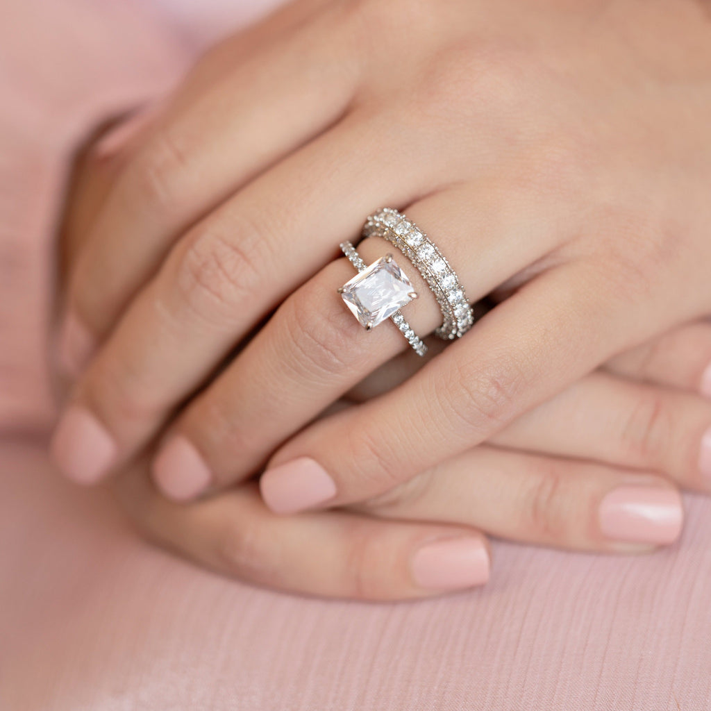 Jasmine Eternity Ring in Silver