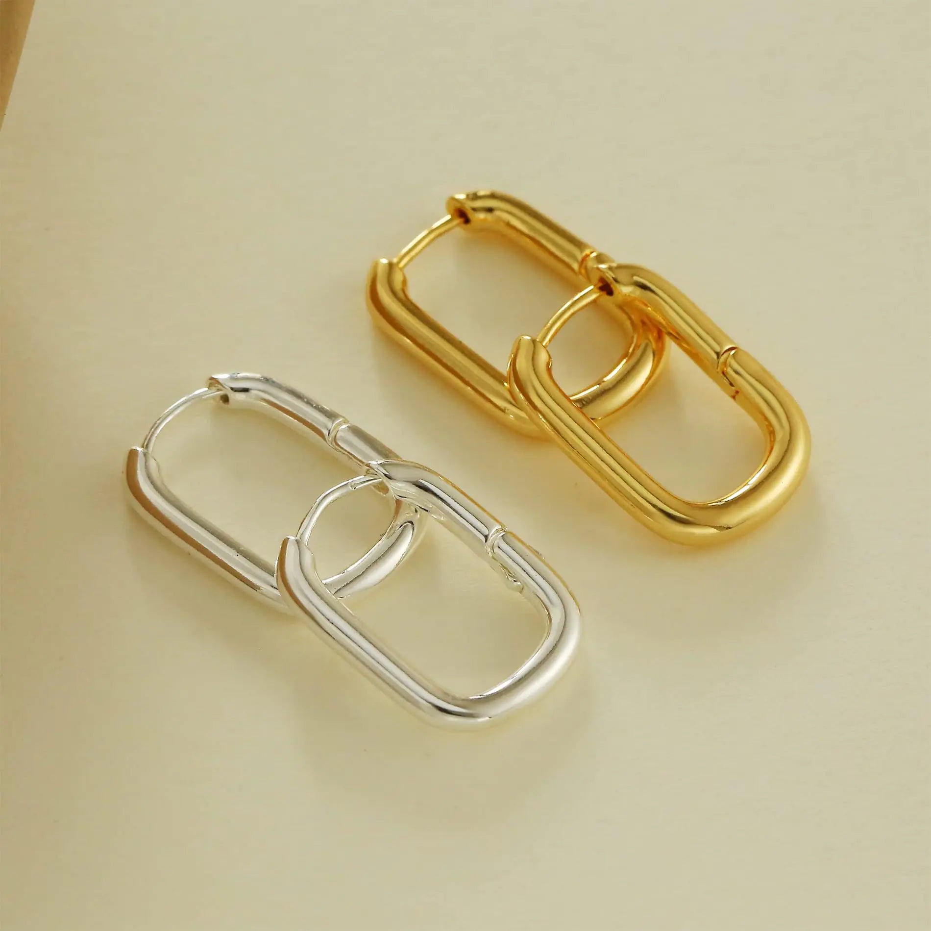 Chunky Gold Stud Earrings