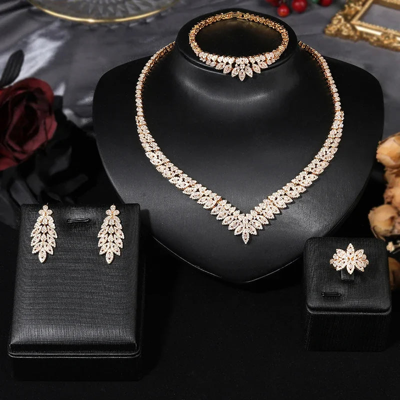 Breathtaking CZ Bridal Jewelry Set