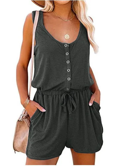 Casual Sleeveless Jumpsuit