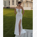 Celebrity Satin & Lace Mermaid Bridal Gown