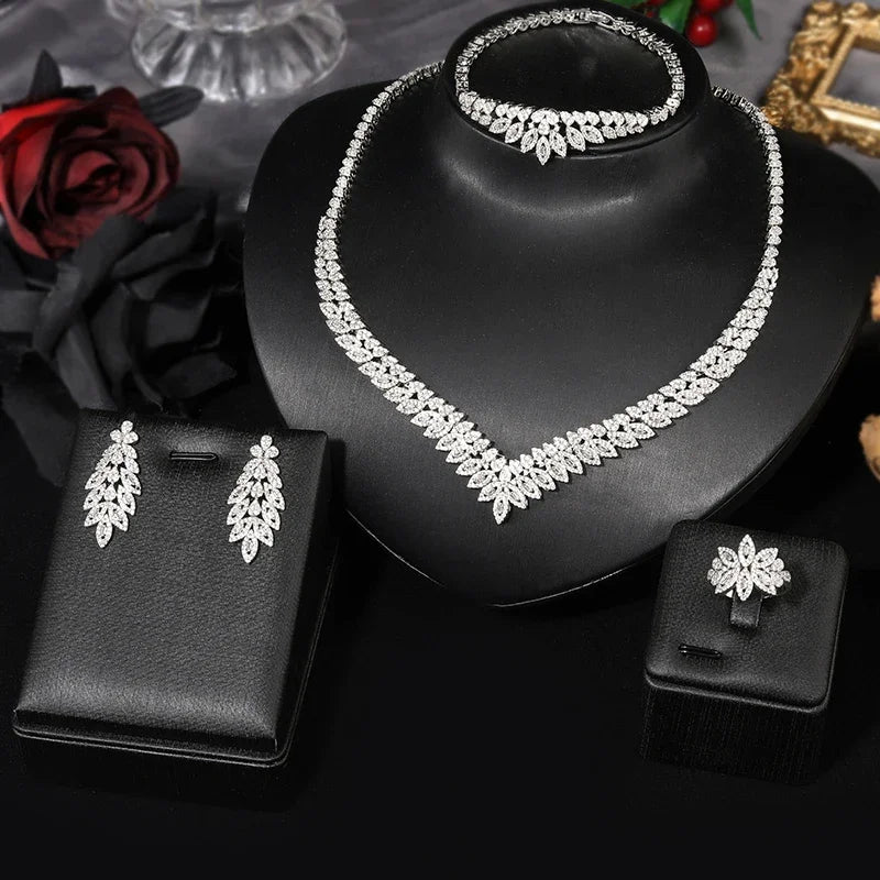 Breathtaking CZ Bridal Jewelry Set