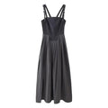 Pleated Sleeveless Corset Dress