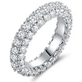 Jasmine Eternity Ring in Silver