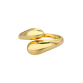 Adjustable Gold Statement Ring – 18K Gold Plated Sterling Silver